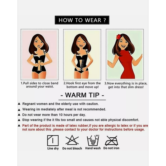 NEW Yianna Waist Trainer Underbust Latex Sport Girdle Corset XS - Picture 12 of 13